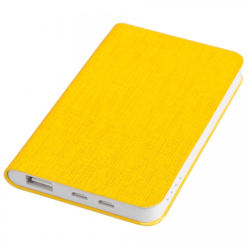 Универсальный аккумулятор 'Provence' (4000mAh),желтый, 7,5х12,1х1,1см, искусственная кожа,пл
