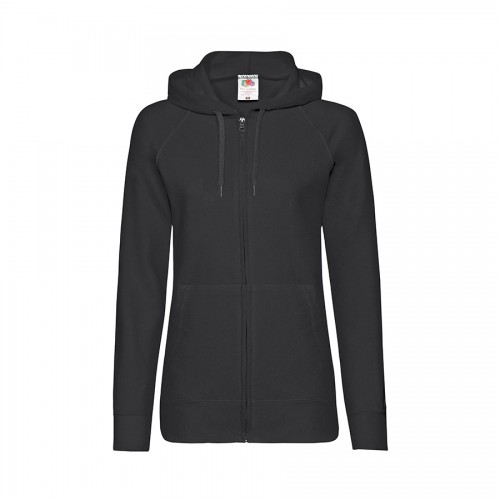 Толстовка женская LADIES LIGHTWEIGHT HOODED SWEAT 240, черный