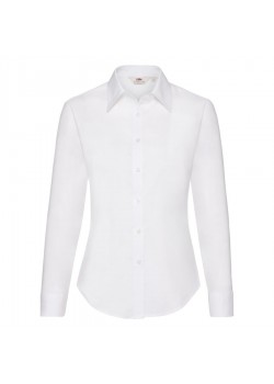 Рубашка женская LONG SLEEVE OXFORD SHIRT LADY-FIT 130, белый