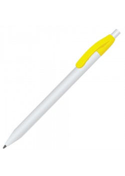 Ручка шариковая N1, желтый, белый
