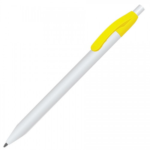 Ручка шариковая N1, желтый, белый