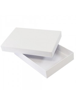 Коробка подарочная,  белый, 16х24х4 см