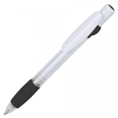 Ручка шариковая с грипом ALLEGRA SWING, черный, белый