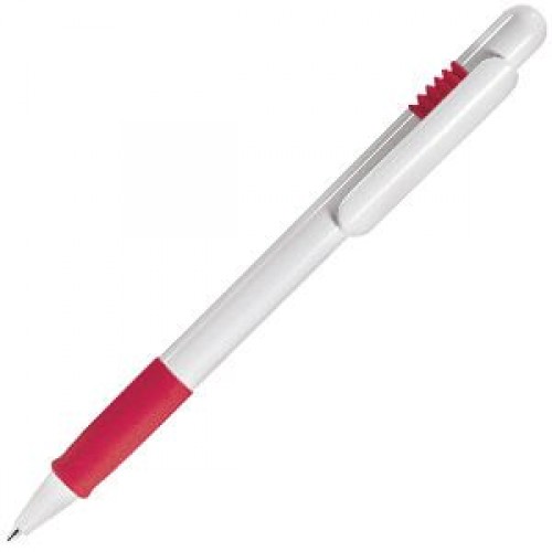 DUNE GRIP, ручка шариковая, белый, красный