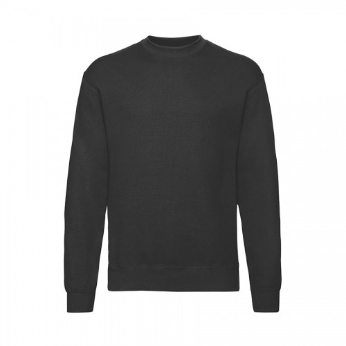 Свитшот мужской с начесом CLASSIC SET-IN SWEAT 280, черный