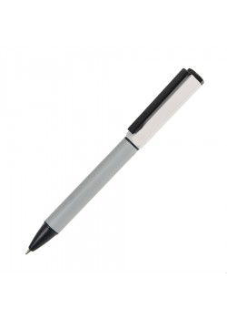 Ручка шариковая BRO, белый, серый