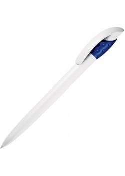 Ручка шариковая GOLF WHITE, белый, темно-синий