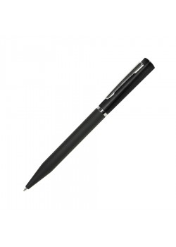 Ручка шариковая M1, пластик, металл, покрытие soft touch, черный