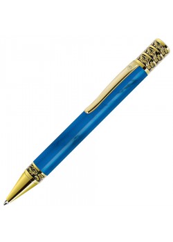 Ручка шариковая GRAND, синий, золотистый