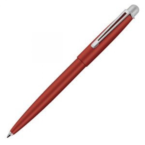 Ручка шариковая DELTA, красный, серебристый