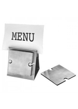 Набор 'Dinner':подставка под кружку/стакан (6шт) и держатель для меню, серебристый