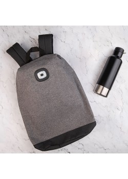Набор подарочный URNABICON: рюкзак, бутылка для воды, черный