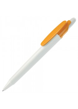 Ручка шариковая OTTO, белый, желтый