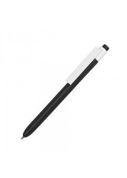 Ручка шариковая RETRO, пластик, черный, белый