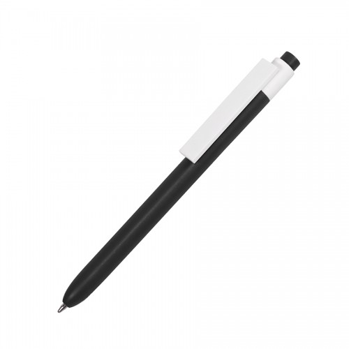 Ручка шариковая RETRO, пластик, черный, белый