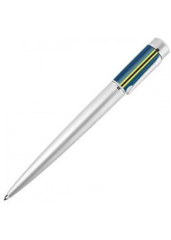 AZTEKA, ручка шариковая, синий, серебристый