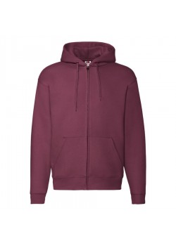 Толстовка PREMIUM HOODED SWEAT JACKET 260, бордовый