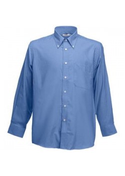 Рубашка 'Long Sleeve Oxford Shirt', синий