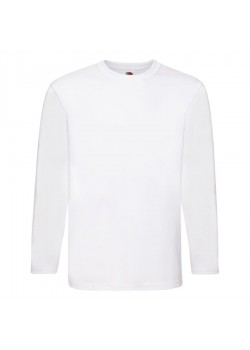 Футболка мужская SUPER PREMIUM LONG SLEEVE 190, белый