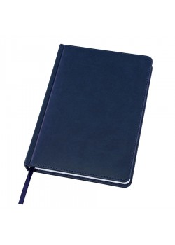 Ежедневник датированный Bliss, А5,  темно-синий, белый блок, без обреза, тёмно-синий
