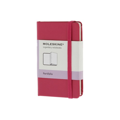 Папка Moleskine Portfolio (с кармашками), ХSmall (6,5x10,5см), розовый