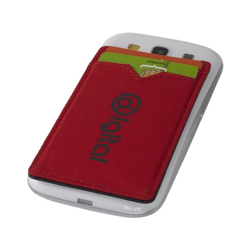 Бумажник RFID с двумя отделениями, красный