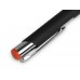 Ручка металлическая шариковая Legend Mirror Gum софт-тач с цветным слоем, черный / оранжевый