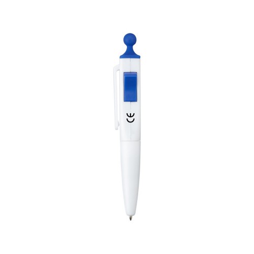 Ручка шариковая Clic Pen, белый/ярко-синий