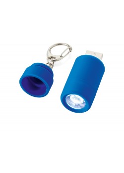 Мини-фонарь Avior с зарядкой от USB, синий