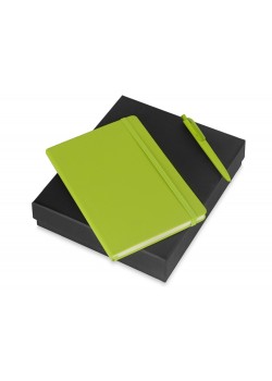 Подарочный набор Vision Pro soft-touch с ручкой и блокнотом А5, зеленый