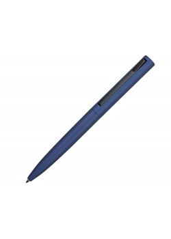 Ручка металлическая шариковая Bevel, синий/черный