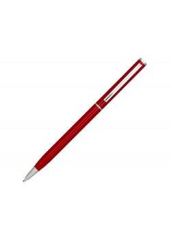 Ручка металлическая шариковая Slim, красный