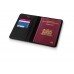 Обложка для паспорта Odyssey, черный/синий