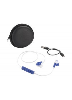 Sonic наушники с Bluetooth® в переносном футляре, белый/ярко-синий/черный