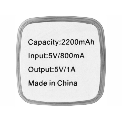 Портативное зарядное устройство Flash 2200 мА/ч, белый