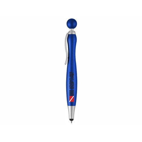 Ручка-стилус шариковая Naples, ярко-синий