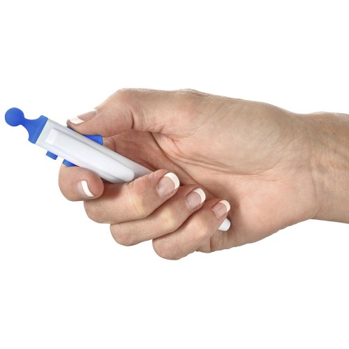 Ручка шариковая Clic Pen, белый/ярко-синий