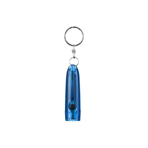 Брелок-фонарик Bullet, синий прозрачный