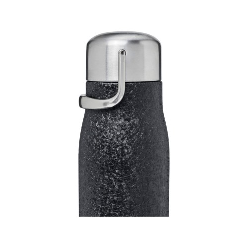 Спортивная бутылка Yuki объемом 350 мл с медной вакуумной изоляцией, черный