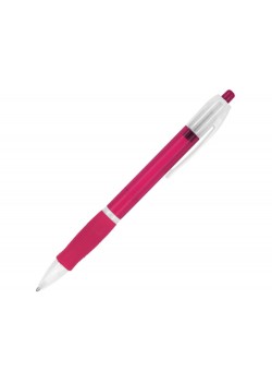Ручка пластиковая шариковая ONTARIO, фуксия