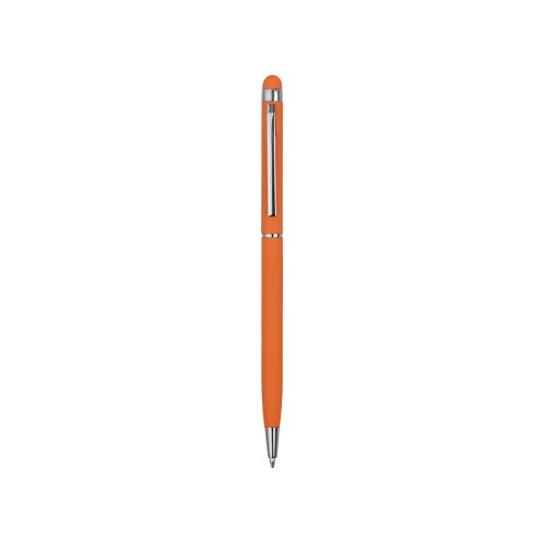 Ручка-стилус шариковая Jucy Soft с покрытием soft touch, оранжевый (Р)