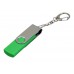 Флешка с поворотным механизмом, c дополнительным разъемом Micro USB, 64 Гб, зеленый