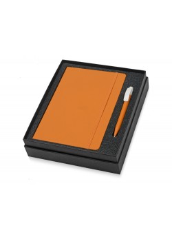 Подарочный набор Uma Vision с ручкой и блокнотом А5, оранжевый