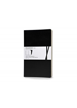 Записная книжка Moleskine Volant (нелинованная, 2 шт.), Large (13х21см), черный