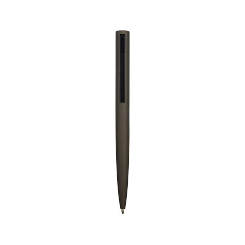 Ручка металлическая шариковая Bevel, серый/черный