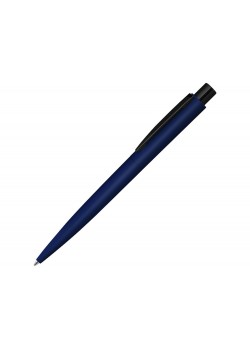 Ручка шариковая металлическая LUMOS M soft-touch, темно-синий/черный