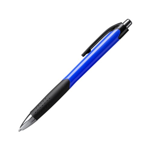 Ручка пластиковая шариковая DANTE, черный/королевский синий