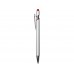 Ручка-стилус металлическая шариковая Sway Monochrome с цветным зеркальным слоем, серебристый с красным