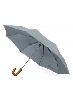 Зонт складной Cary , полуавтоматический, 3 сложения, с чехлом, серый