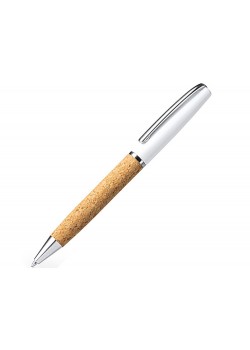 Ручка шариковая ALTON из натуральной пробки и металла, натуральный/серебристый